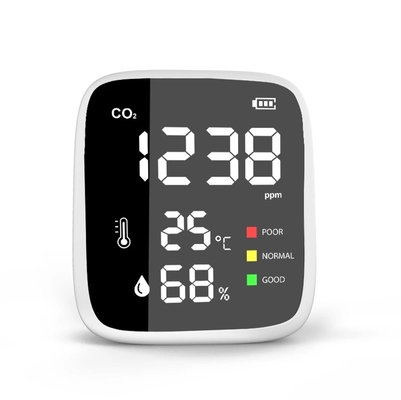 Indoor car /new car /new home /bedroom house /bedroom indoor car CO2 temperature humidity air quality monitor color screen color screen Mini Body Carbon Dioxide Detector